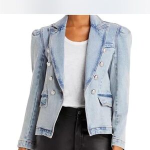 Women's Light Blue Denim Blazer
